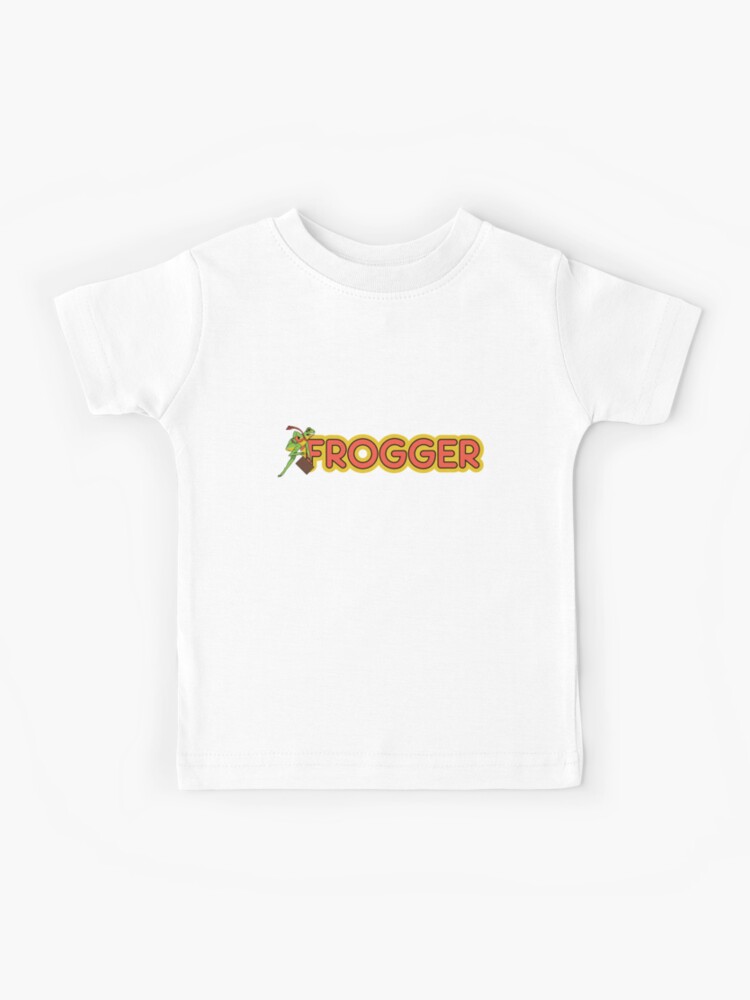 Frogger Logo and Frog Kids T Shirt