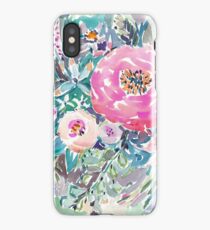 WILD PEONY FLORAL iPhone Case