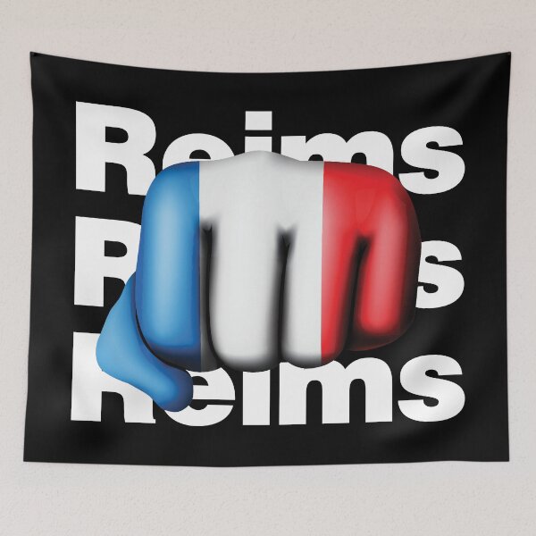 Item preview, Strong Reims French Fist France Flag designed and sold by elhefe.