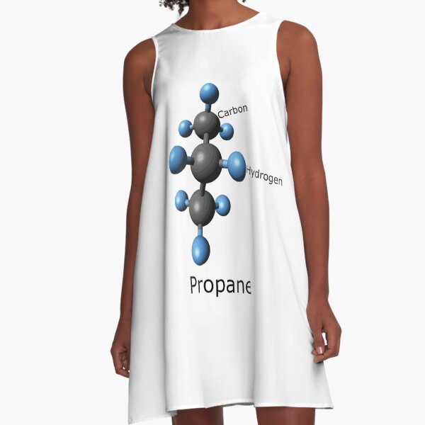 Propane Molecule (and Propane accessories?) A-Line Dress