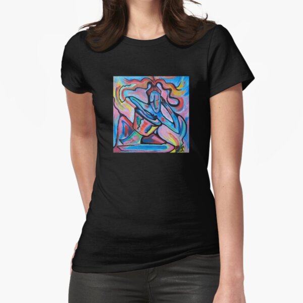Djembe Player Fitted T-Shirt