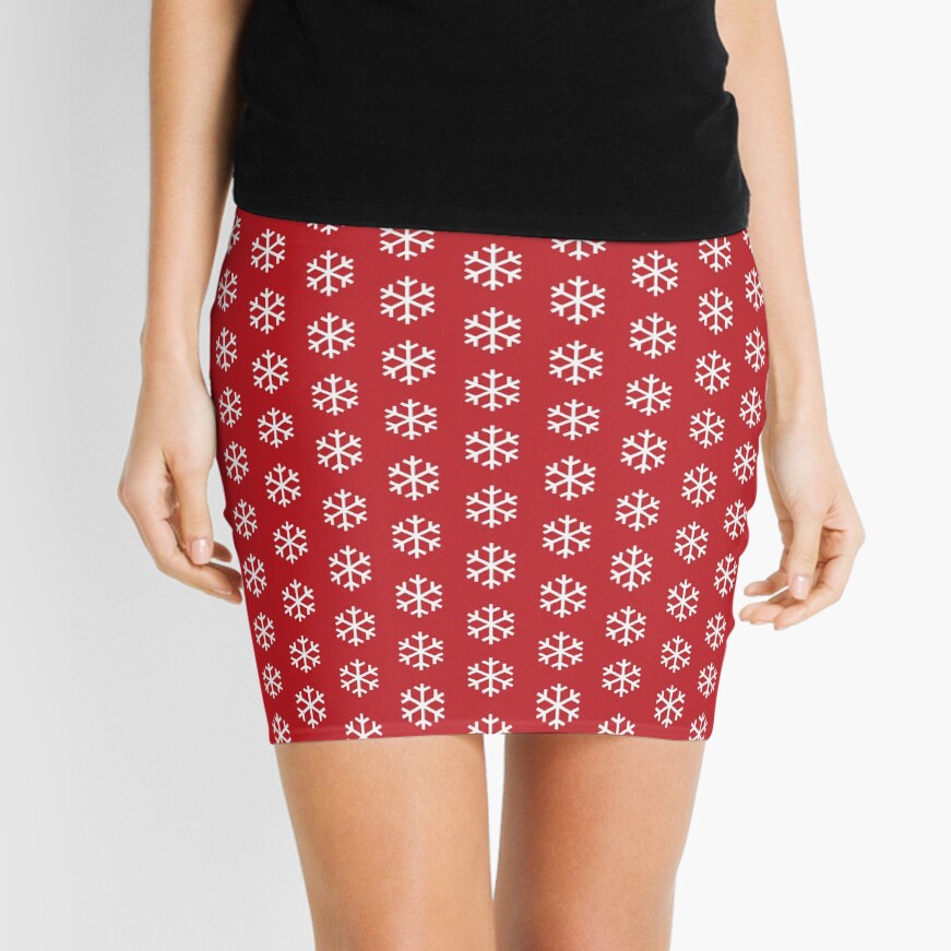 Christmas Snowflake Mini Skirt