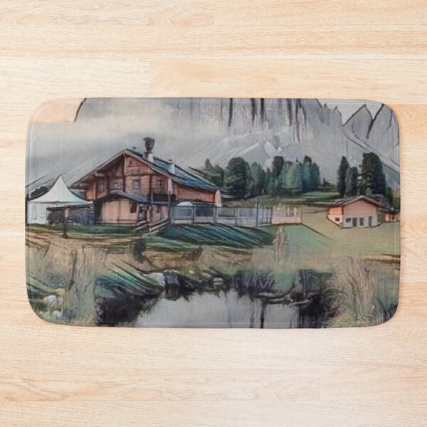 Item preview, GALATHI Mountain view at Dolomiti Val di Funes Blue - Mountain designed and sold by Galathi Designs.
