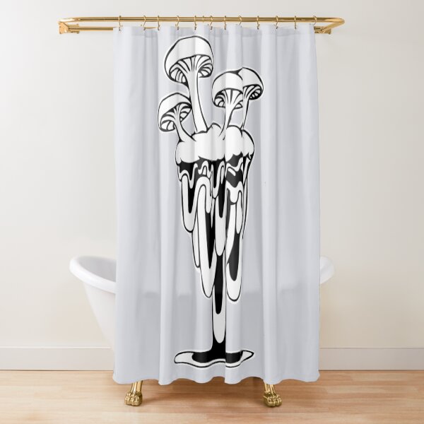 Mushroom Melt 1 Shower Curtain