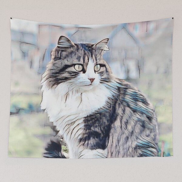 Item preview, GALATHI Rocky the Cat Blue - Cats designed and sold by Galathi Designs.