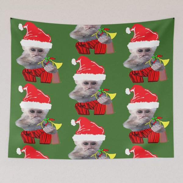 Item preview, Musical Santa Monkey designed and sold by kristalcurt.