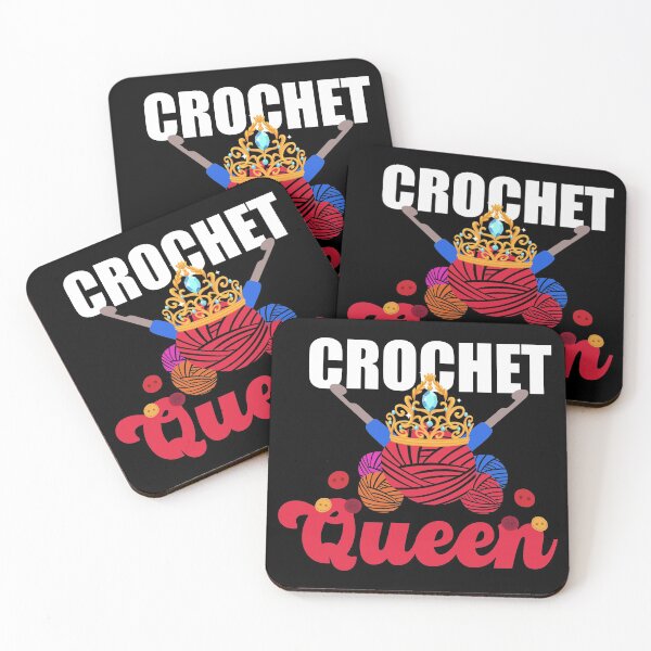 Aperçu de l'œuvre Crochet Queen | Crocheteur et amateur de crochet créée et vendue par Dancing Dolphin Crafts.
