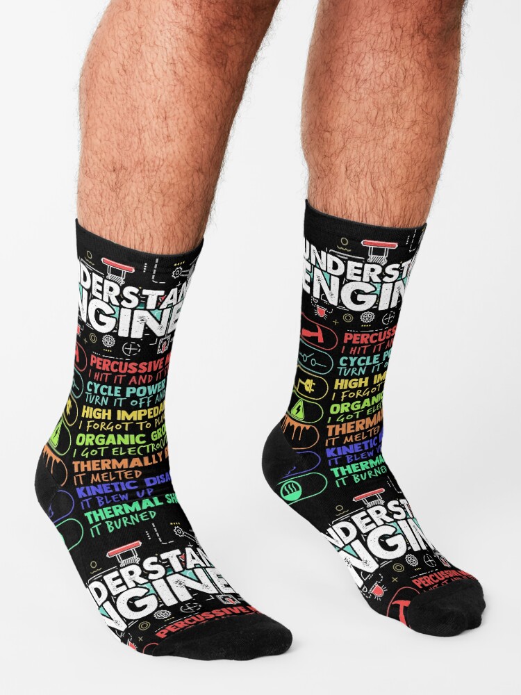"Understanding Engineers Funny Engineer Gift" Socks for Sale by TEE