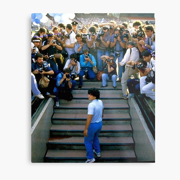 Under Pressure Maradona Pers Metal Print