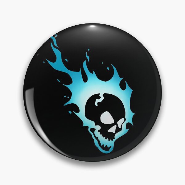 Item preview, Flaming Skull Blue designed and sold by Patrick Parent.