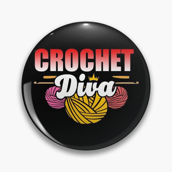 Item preview, Crochet Diva | | Crocheter and Crocheting Enthusiast designed and sold by Dancing Dolphin Crafts.