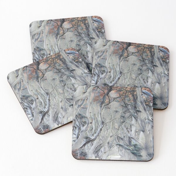 Item preview, GALATHI Trees Over Road Blue - Roadtrip designed and sold by Galathi Designs.
