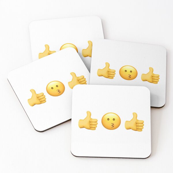 Item preview, Kiss Thumbs Up Emoji Combination designed and sold by art-by-harmonie.