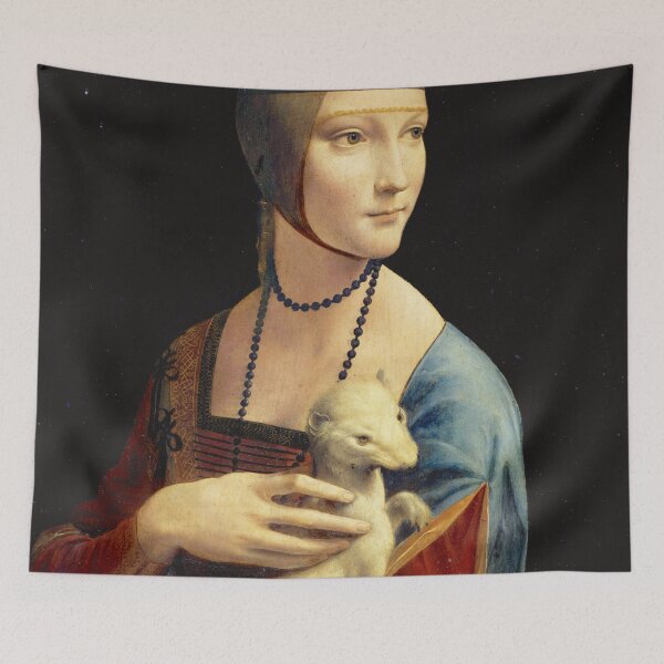 Item preview, Lady with an Ermine by Leonardo da Vinci designed and sold by SimpleJoyStyle.