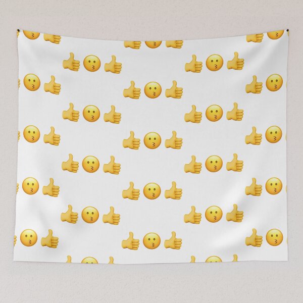 Item preview, Kiss Thumbs Up Emoji Combination designed and sold by art-by-harmonie.