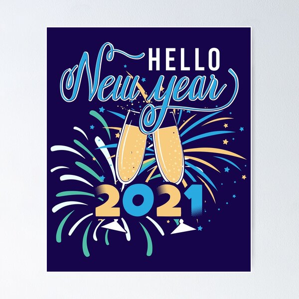Item preview, Hello New Year 2021 designed and sold by creativeliberty.