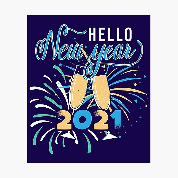 Item preview, Hello New Year 2021 designed and sold by creativeliberty.