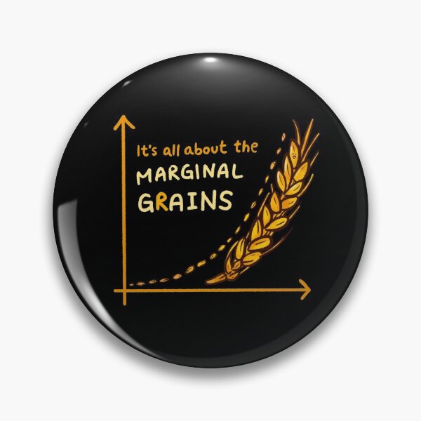 Item preview, It's All About the Marginal Gains Grains (Black) designed and sold by ShelliesWorld.