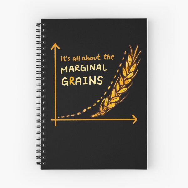 Item preview, It's All About the Marginal Gains Grains (Black) designed and sold by ShelliesWorld.