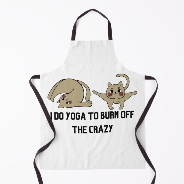 Item preview, I do yoga to burn off the crazy Cat designed and sold by keymuse.