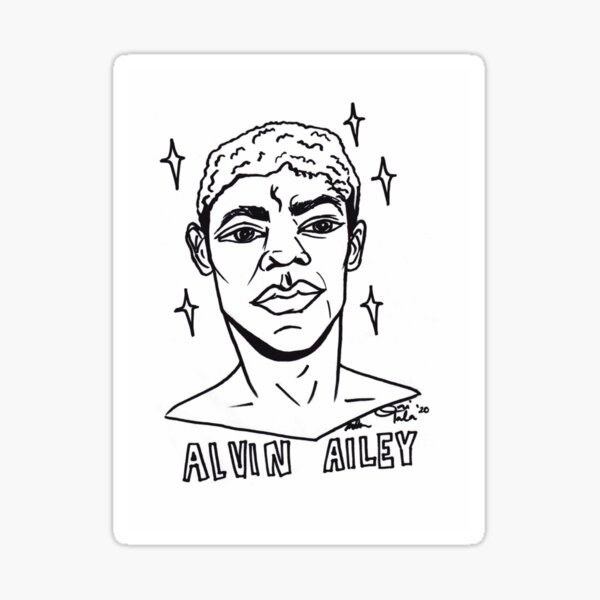Color Your Own Black Legendary, Alvin Ailey Sticker