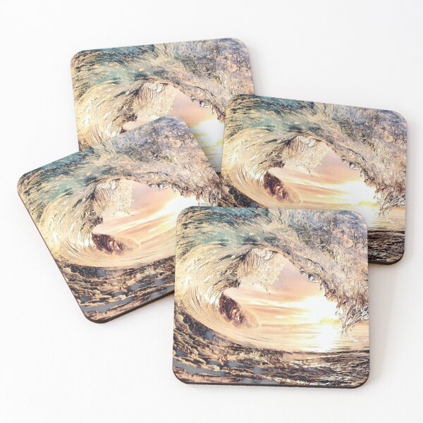 Item preview, GALATHI Ocean Waves Sunset Blue - Sunset designed and sold by Galathi Designs.