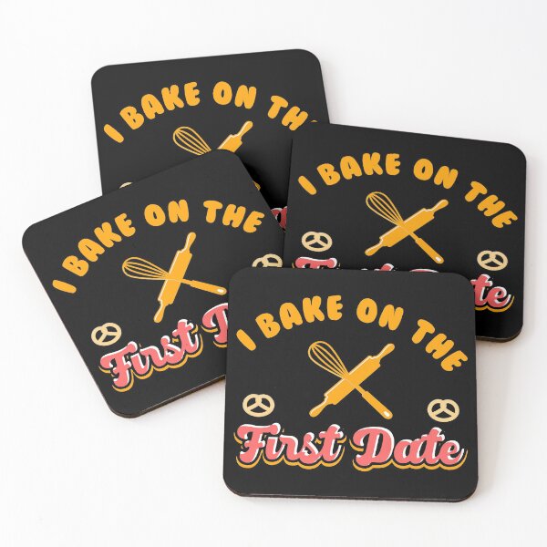 Item preview, I Bake on the First Date | Baking Romance & Relationships designed and sold by Dancing Dolphin Crafts.