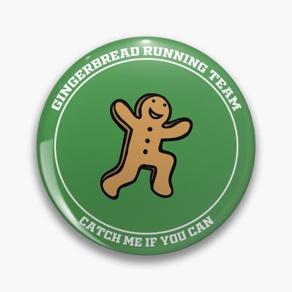 Item preview, gingerbread running team funny Christmas gingerbread runner catch me if you can designed and sold by RUCZENO.