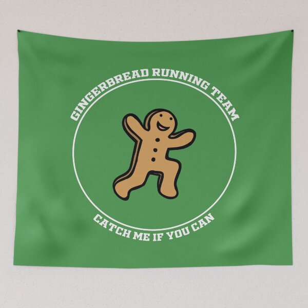 Item preview, gingerbread running team funny Christmas gingerbread runner catch me if you can designed and sold by RUCZENO.