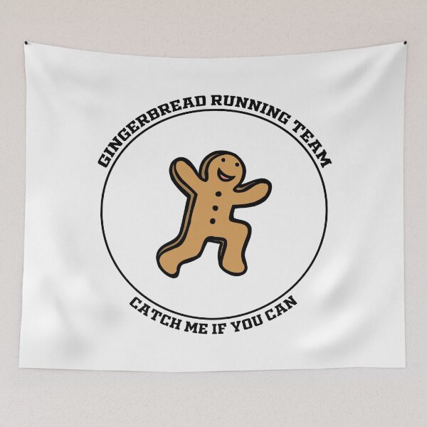 Item preview, Copy of gingerbread running team funny Christmas gingerbread runner catch me if you can designed and sold by RUCZENO.