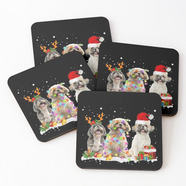 Item preview, Three Shih Tzu Christmas Cute designed and sold by IanSummer53.