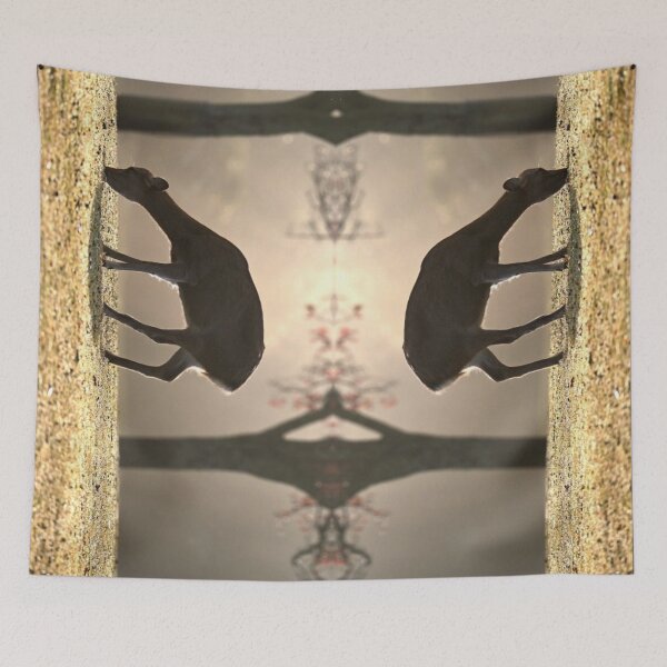 Item preview, deer mirror effect designed and sold by blurry-mind.