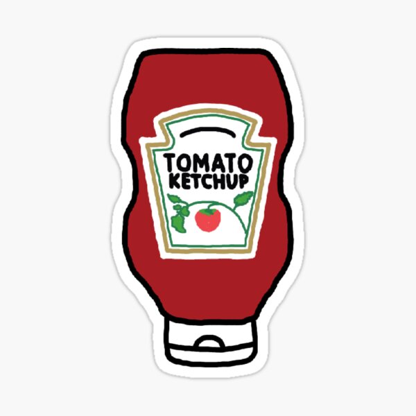 Ketchup Bottle Sticker
