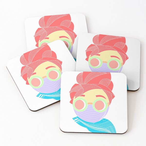 Item preview, red head mask girl designed and sold by Looplk.