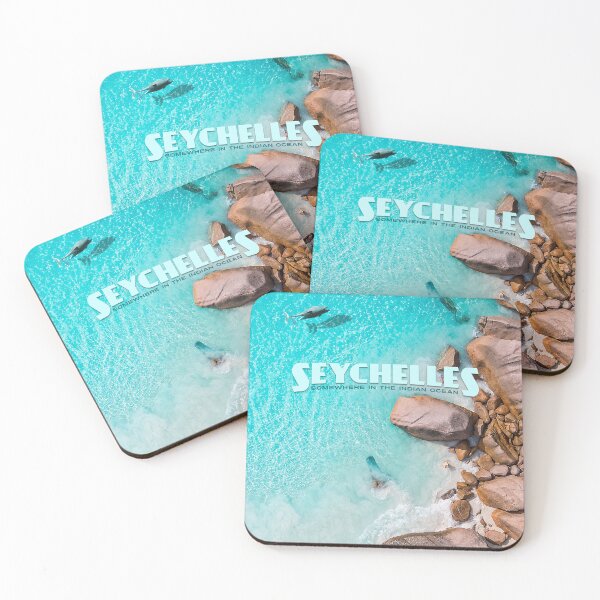 Item preview, Vintage-Style Seychelles Travel Poster designed and sold by travelwitheric.