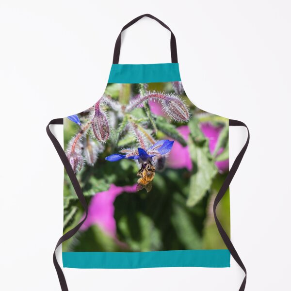 Item preview, Borage Hugging Bee designed and sold by FigTreeMagick.