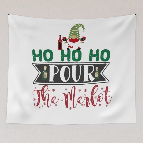 Item preview, HO HO OH Pour The Merlot designed and sold by Worranarin.