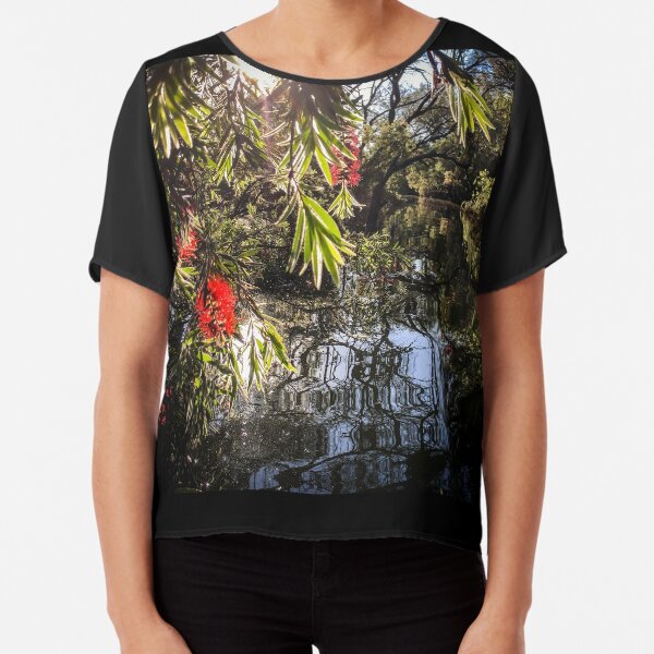 Callistemon on water Chiffon Top