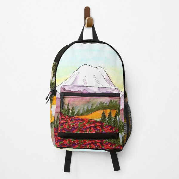 Item preview, Mountain landscape with flower field designed and sold by Heather-Valera.