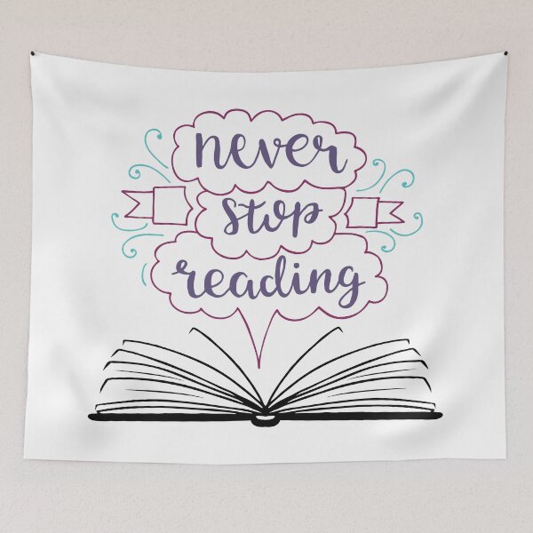 Item preview, Never Stop Reading designed and sold by ProjectX23.