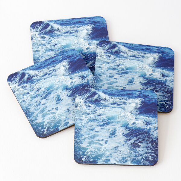 Item preview, Blue sea ocean waves designed and sold by Fiona Shorts.