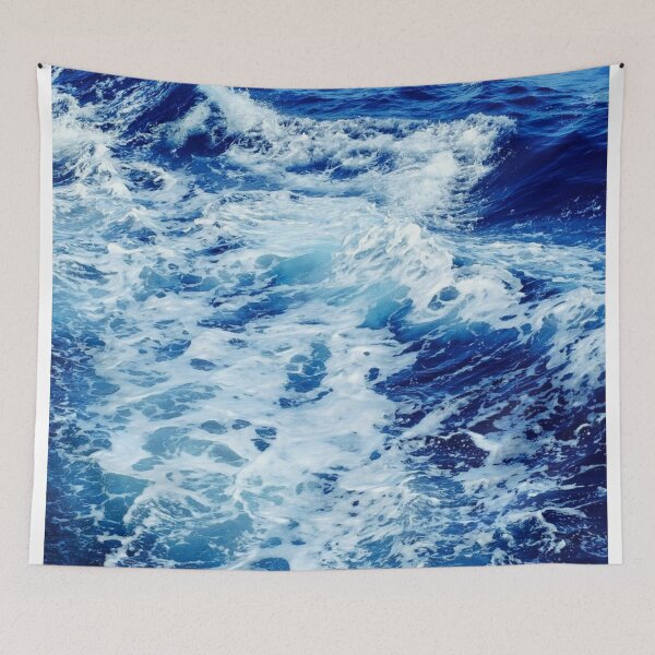 Item preview, Blue sea ocean waves designed and sold by Fiona Shorts.