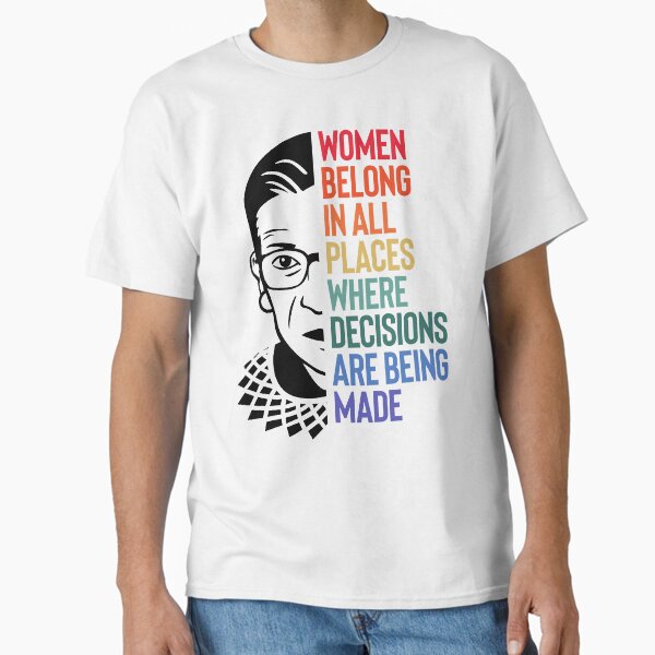 Item preview, Women Belong In All Places Where Decisions Are Being Made | Ruth Bader Ginsburg designed and sold by pierrelaidesign.