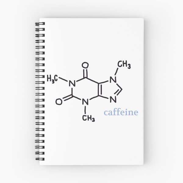Item preview, caffeine chemical structure designed and sold by agsart.
