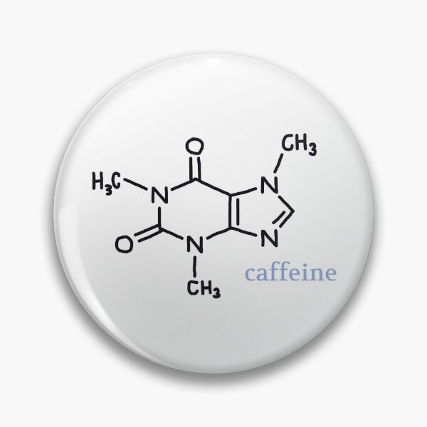 Item preview, caffeine chemical structure designed and sold by agsart.