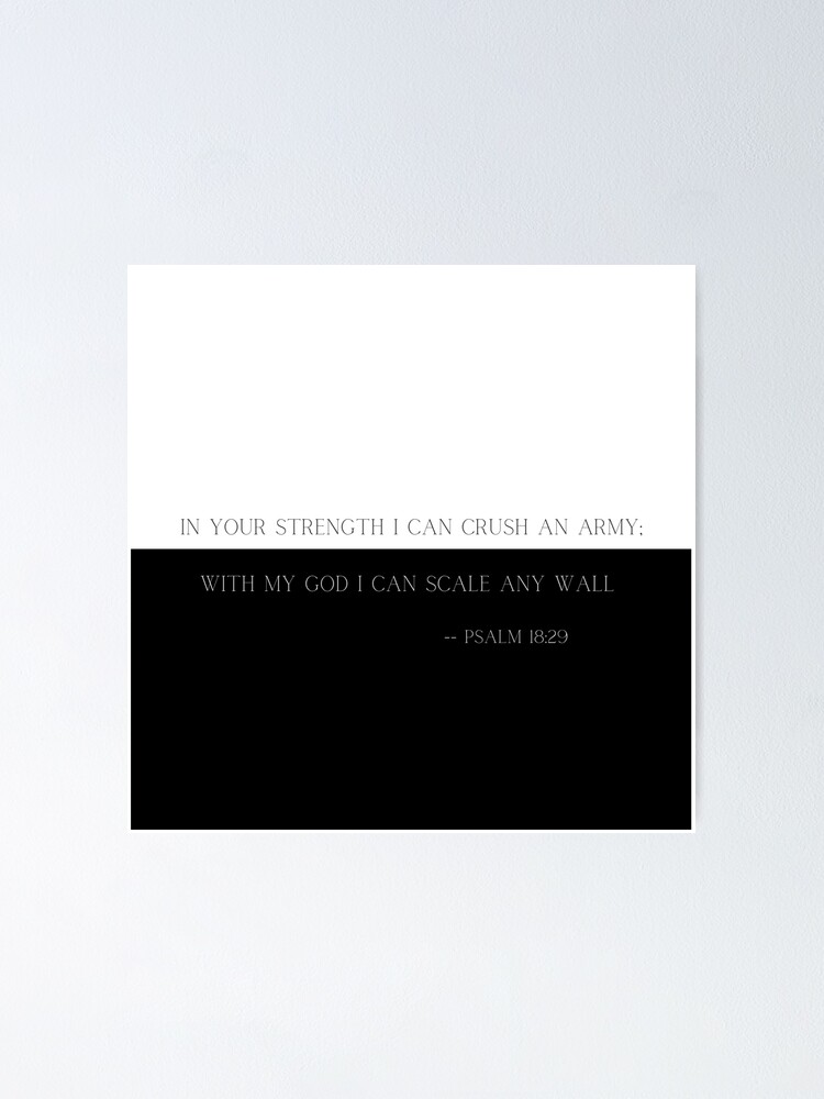 "Scale Any Wall Bible Verse Typography" Poster for Sale by