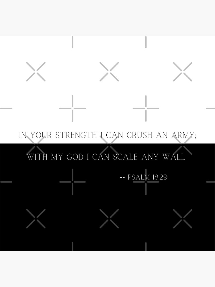 "Scale Any Wall Bible Verse Typography" Sticker for Sale by