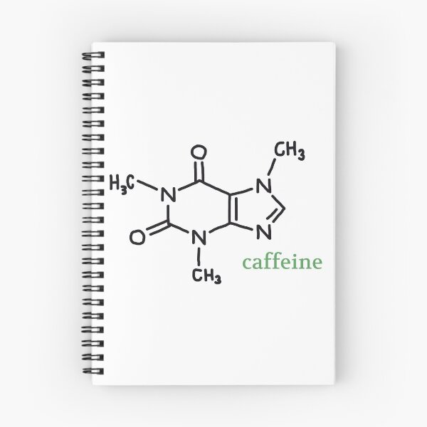 Item preview, caffeine chemical structure (green) designed and sold by agsart.