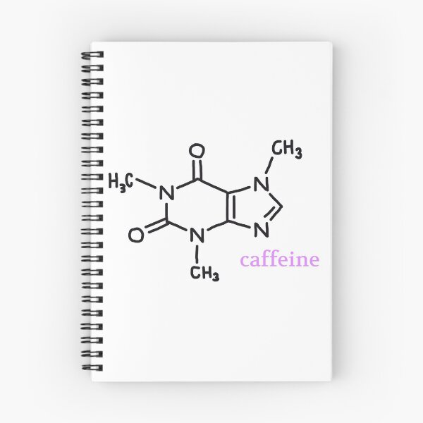 Item preview, caffeine chemical structure (pink) designed and sold by agsart.