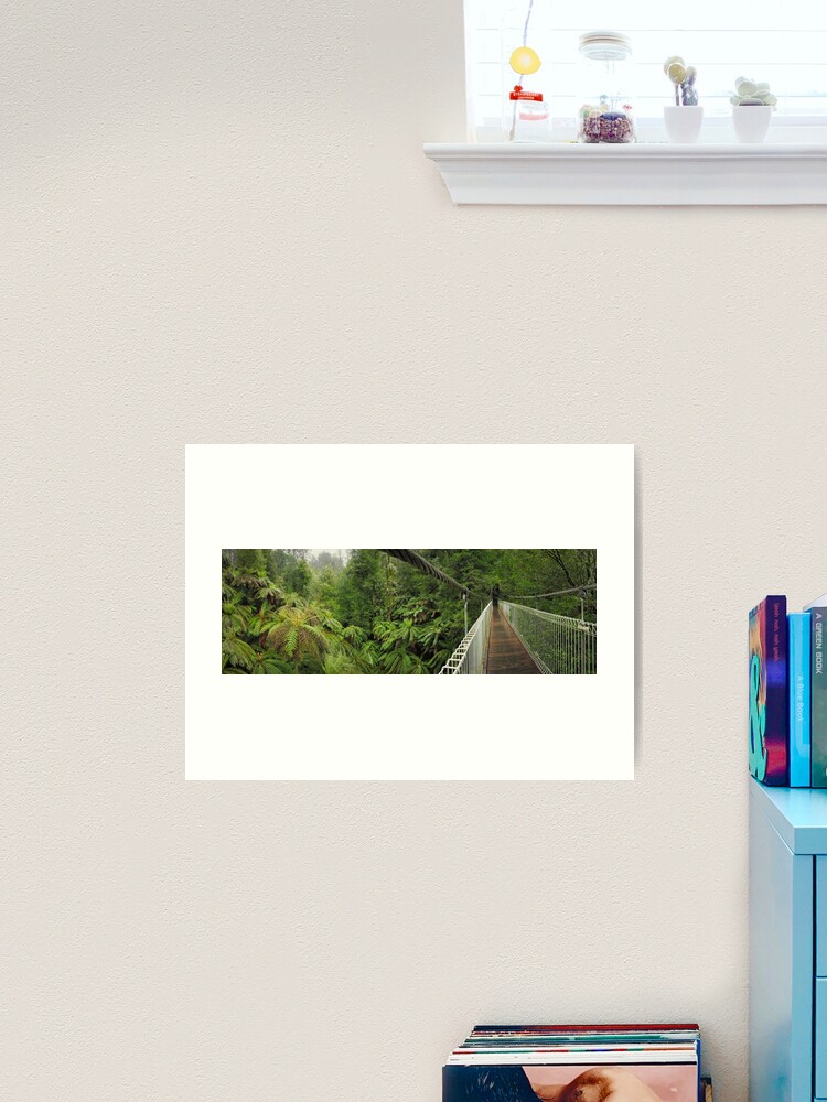 Thumbnail 2 of 3, Art Print, Tarra Bulga Suspension Bridge Victoria, Australia designed and sold by Chockstone.